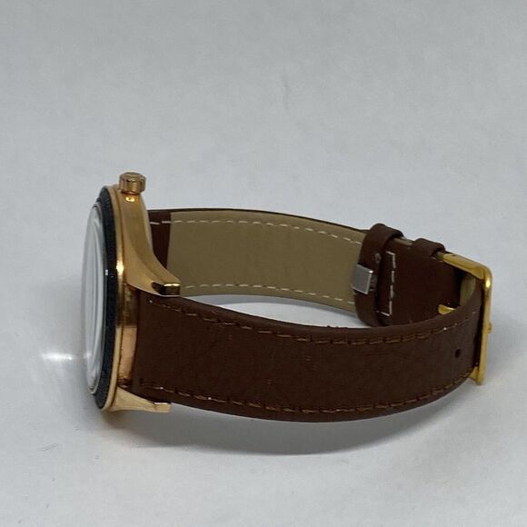 Michael Kors MK3320 Women's Brown Leather Black Analog Dial Quartz Watch QB448 - Picture 9 of 12